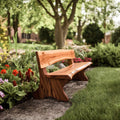 Rustic Interior Style Live Edge Handcrafted Bench For Outdoor And Hallway Seating